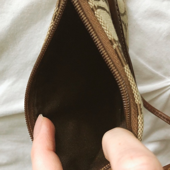 Coach Logo Wristlet in Tan - Picture 4 of 4